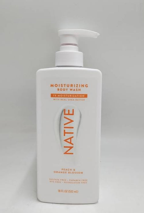 Native Moisturizing Body Wash Shea Butter - Peach & Orange Blossom