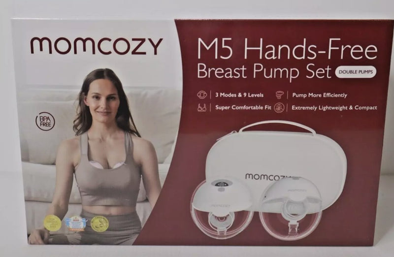 Momcozy M5 Hands-Free Wearable Electric Breast Pump Set - BRAND NEW, SEALED!
