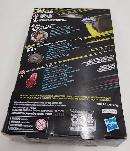 Beyblade Claw Leon 5-60P Balance Battle Top