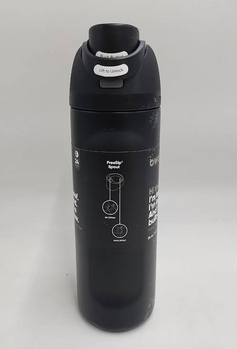 Owala FreeSip 24oz Stainless Steel Water Bottle - Black READ DESCRIPTION