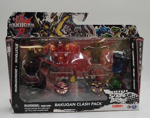 Bakugan Street Brawl Clash Pack Action Figure Set. SEE DETAILS.