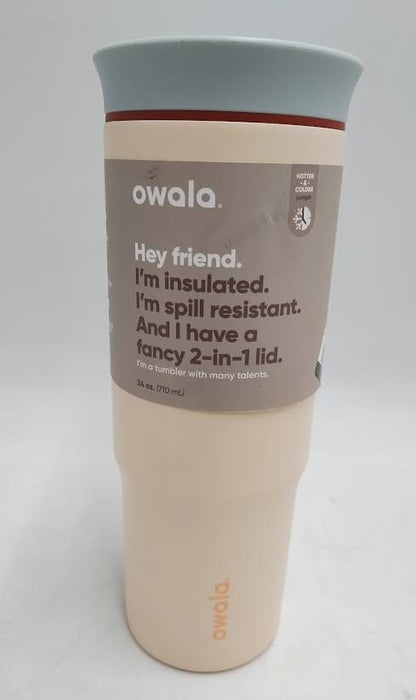 Owala 24oz Stainless Steel Straw Tumbler - Sandy Shores READ DESCRIPTION!!!