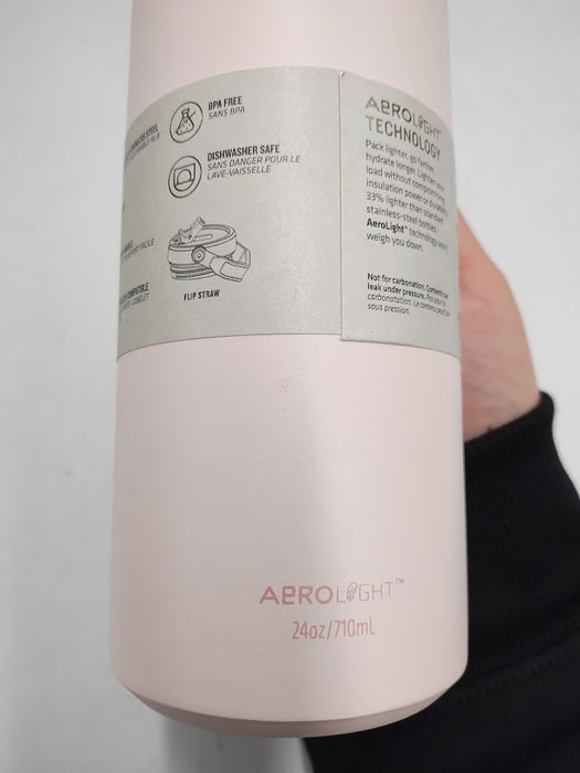Stanley 24oz Aerolight Flip Straw Water Bottle 2.0 Rose Quartz READ DESCRIPTION