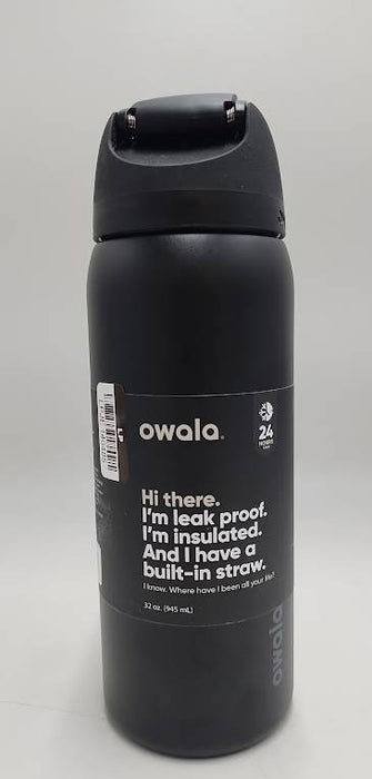 Owala FreeSip 32oz Stainless Steel Water Bottle - Black NEW READ DESCRIPTION!!