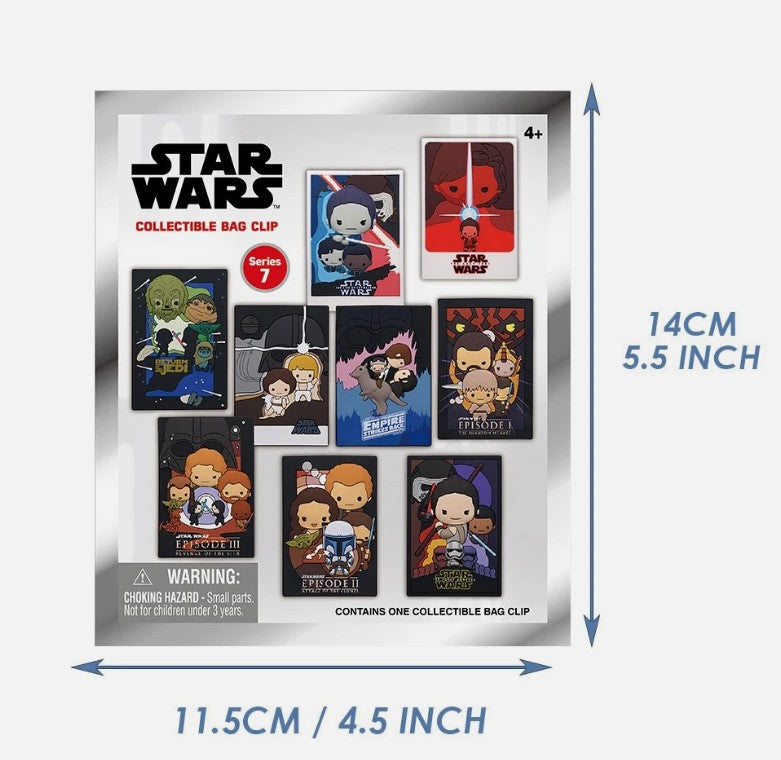 Monogram - Star Wars Posters 3D Foam Bag Clip Series 7 (STYLES VARY)