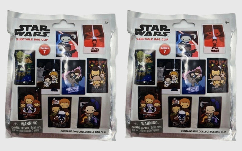 LOT OF 2!!! Monogram - Star Wars Posters 3D Foam Bag Clip Series 7 (STYLES VARY)