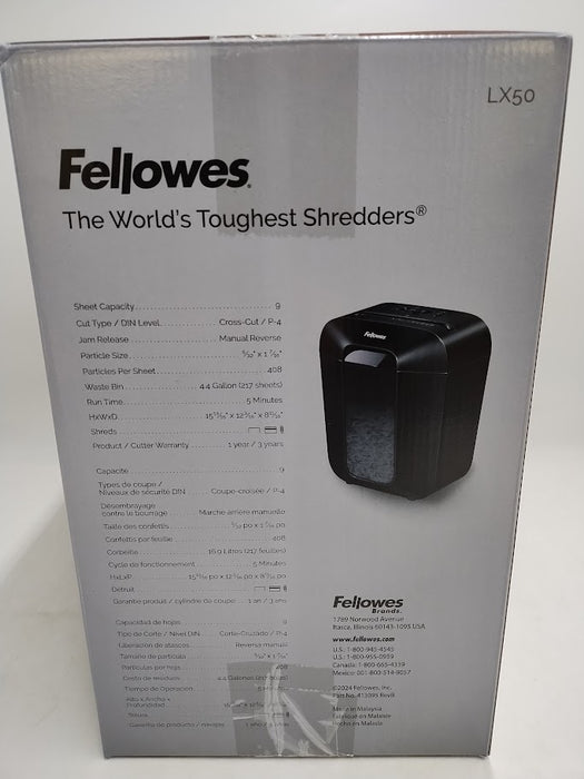 Fellowes 9 Sheet PowerShre, Black SEE DETAILS