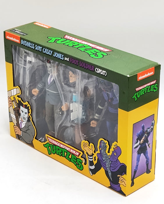 NECA Teenage Mutant Ninja Turtles Business Suit Casey Jones & Split Foot Soldier 7" Action Figures - 2pk