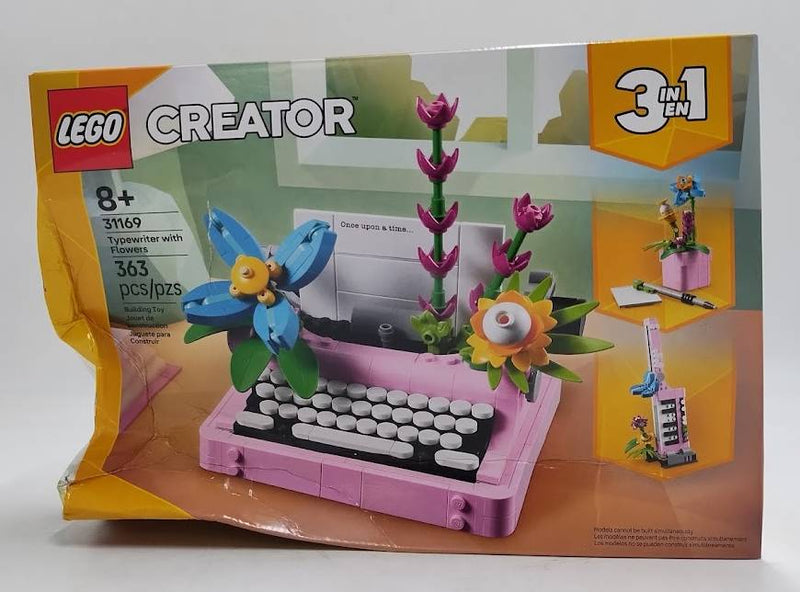 LEGO Creator 3 in 1 Typewriter with Flowers -3 Options 31169.SEE DETAILS.
