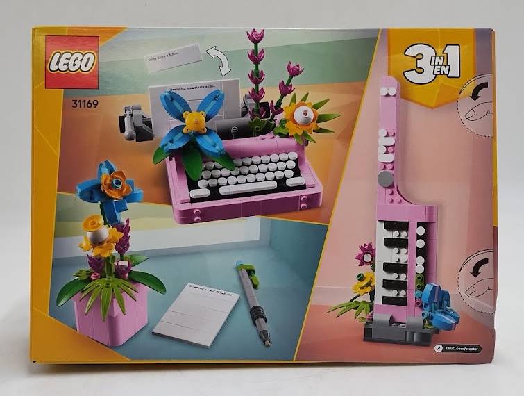LEGO Creator 3 in 1 Typewriter with Flowers -3 Options 31169.SEE DETAILS.