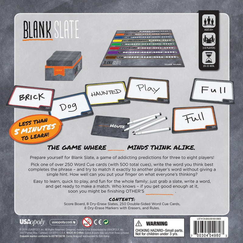 Blank Slate Board Game