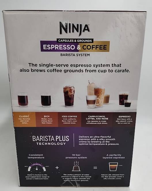 Ninja CFN602 Espresso & Coffee Barista System With Ristretto Function (LOCAL PICKUP ONLY)
