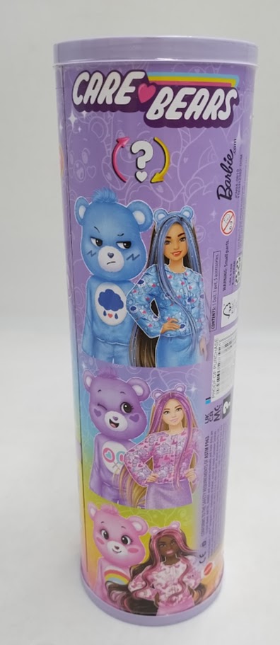 Barbie 11.5" Cutie Reveal Doll & Accessories in Share Bear Plush Costume Purple Hair/Blue Eyes with 10 Surprises