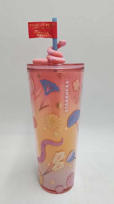 Starbucks Lunar New Year Snake Tumbler - 24 Oz. Reusable Plastic Cold Cup