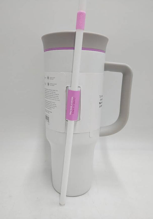 Owala 40oz Stainless Steel Straw Tumbler with Handle -White -READ DESCRIPTION!!!