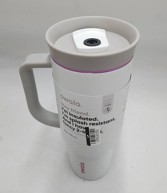 Owala 40oz Stainless Steel Straw Tumbler with Handle -White -READ DESCRIPTION!!!