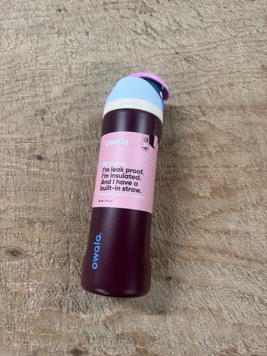 Owala 24oz FreeSip Stainless Steel Water Bottle - Maroon SEE DETAILS