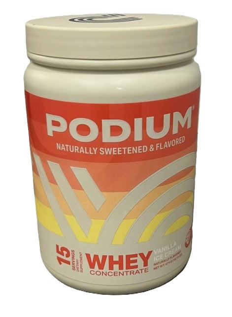 Podium Nutrition Whey Protein - Vanilla Ice Cream - 16.72oz EXP DATE: 01/2026