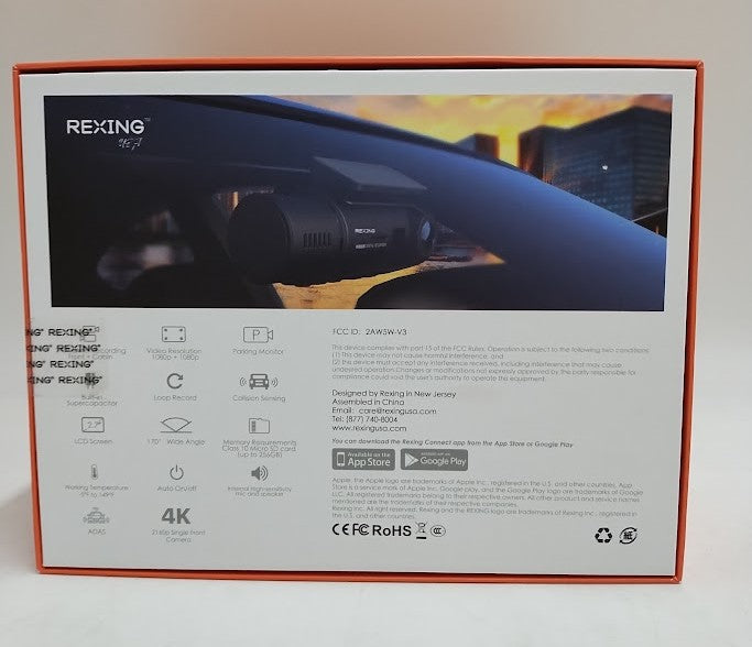 Rexing V3C Dual Channel Front and Cabin 1080p