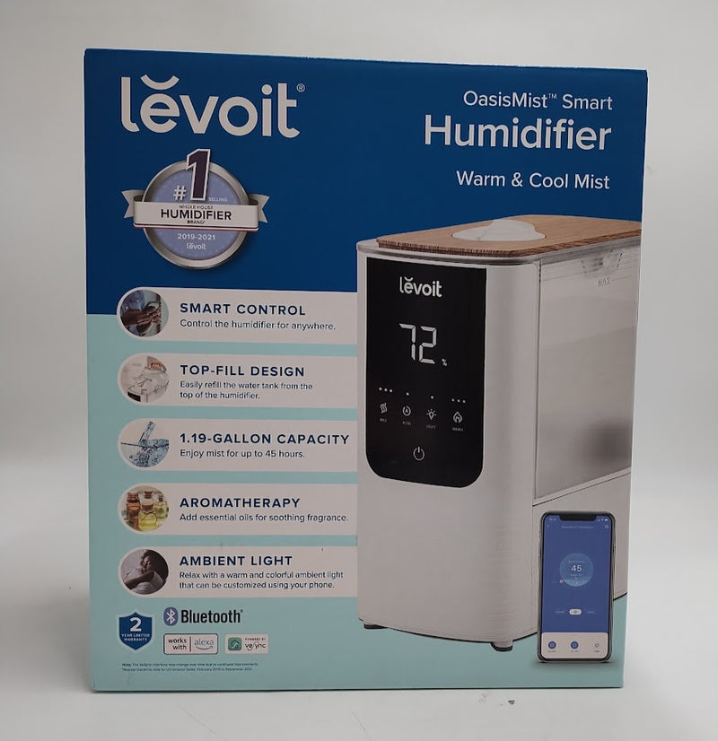Levoit 4.5L Oasis Mist Smart Humidifier: Ultrasonic