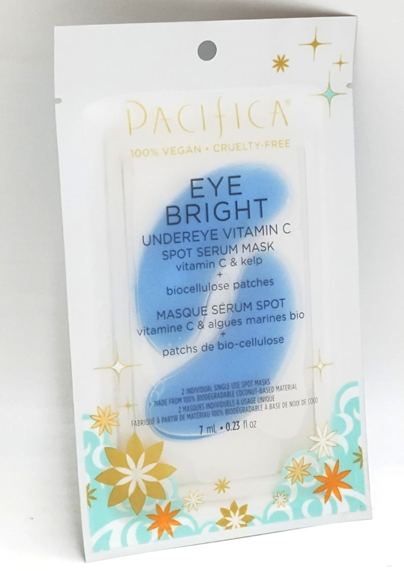 5 PACK ~ Pacifica Eye Bright Undereye Vitamin C Spot Serum Mask - 0.23 fl oz