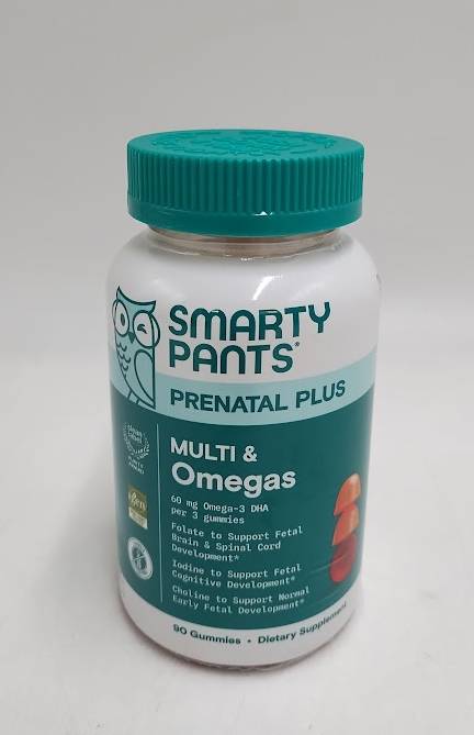 SmartyPants Prenatal Plus Multivitamin & Omegas Gummies 90ct- EXP: 01/2027