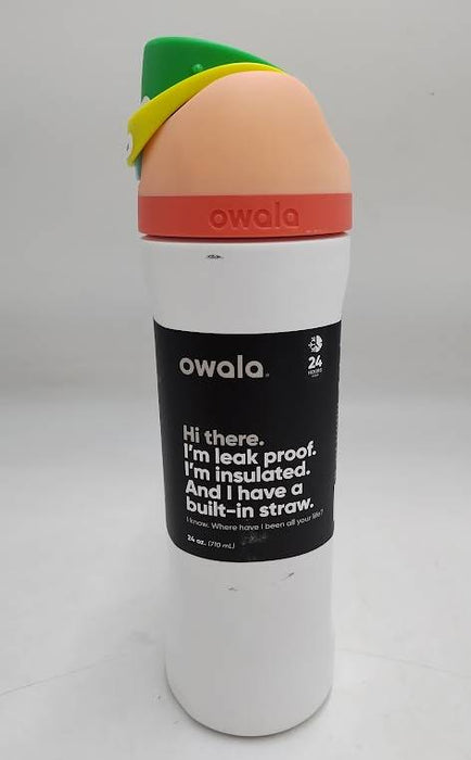 Owala FreeSip 24oz Stainless Steel Water Bottle - Sleek READ DESCRIPTION