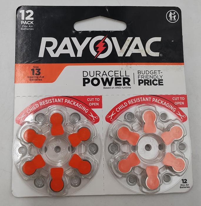 Rayovac Hearing Aid Battery Size 13 12pk - Orange