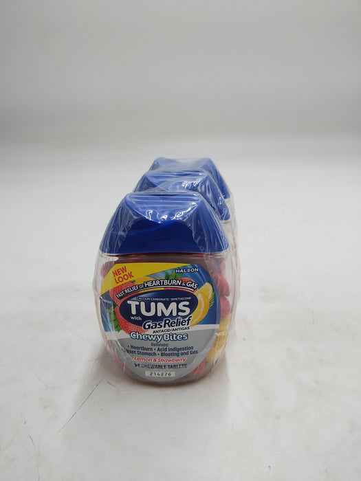 Tums Chewy Bites + Gas Relief Chewable - 54ct - 3 PACK EXP: 10/2027