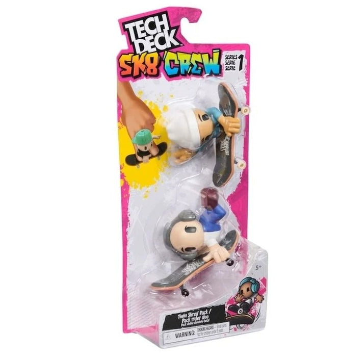 Tech Deck Sk8 Crew 2-Pack Grey/White
