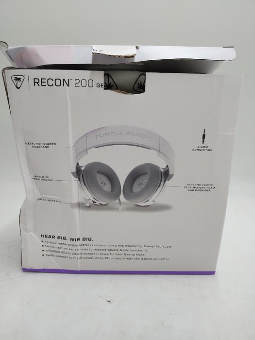 Turtle Beach Recon 200 Gen 2 Wired Gaming Headset - White SEE DETAILS