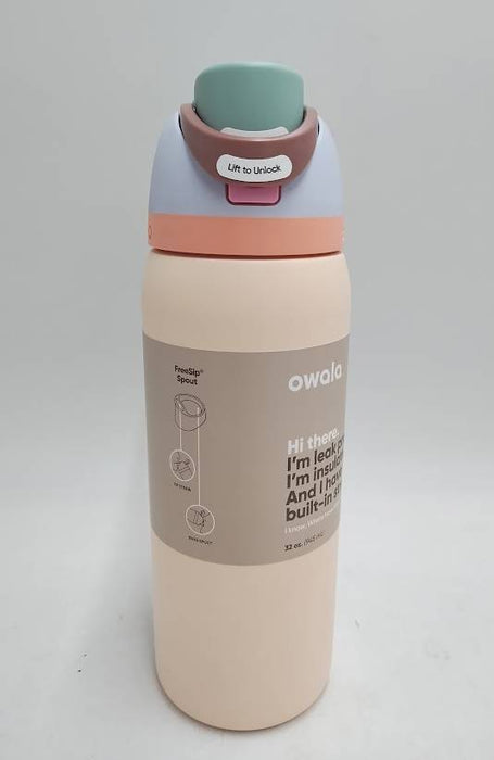 Owala FreeSip 32oz Stainless Steel Water Bottle - Sandy Shores READ DESCRIPTION!
