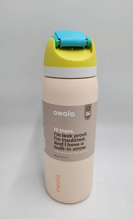 Owala FreeSip 32oz Stainless Steel Water Bottle - Sandy Shores READ DESCRIPTION
