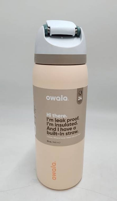Owala FreeSip 32oz Stainless Steel Water Bottle - Sandy Shores READ DESCRIPTION