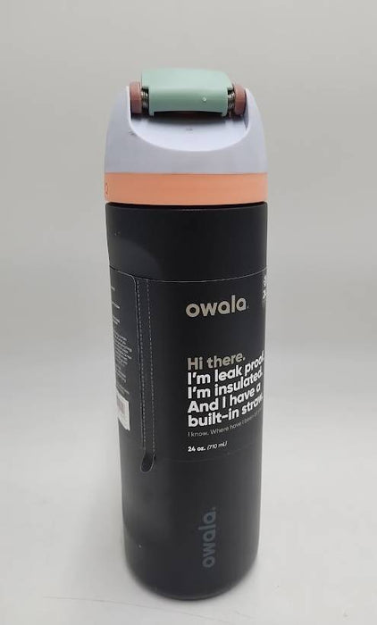 Owala FreeSip 24oz Stainless Steel Water Bottle - Black READ DESCRIPTION