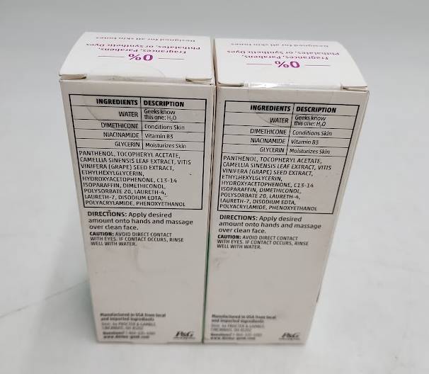 LOT OF 2 !! dermaGEEK Fortifying Facial Serum with Vitamin B3 & Antioxidants