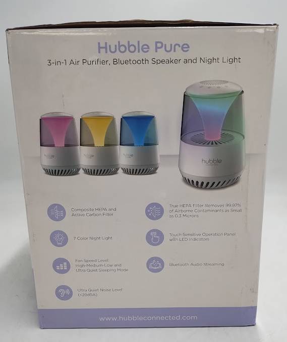 Hubble Connected Pure 3-in-1 Air Purifier.SEE DETAILS.