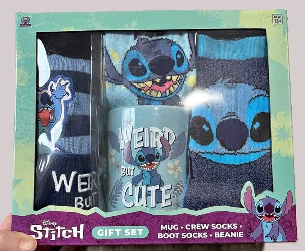Men's Lilo & Stitch Socks - Assorted Blues 6-12