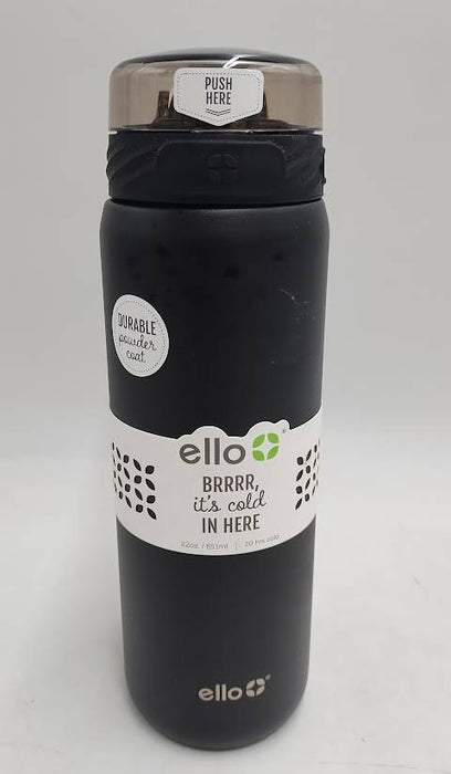 Ello Cooper 22oz Stainless Steel Water Bottle Black SEE DETAILS