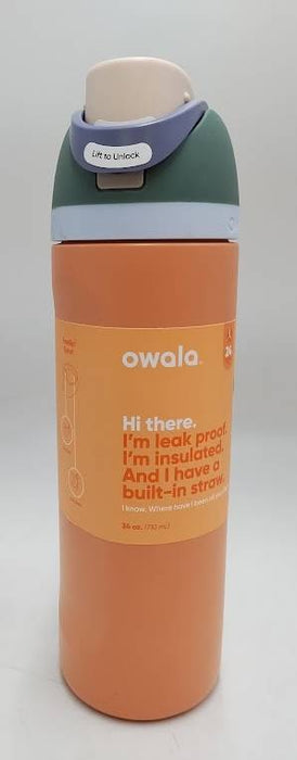 Owala FreeSip 24oz Stainless Steel Water Bottle - Tangy Tango READ DESCRIPTION