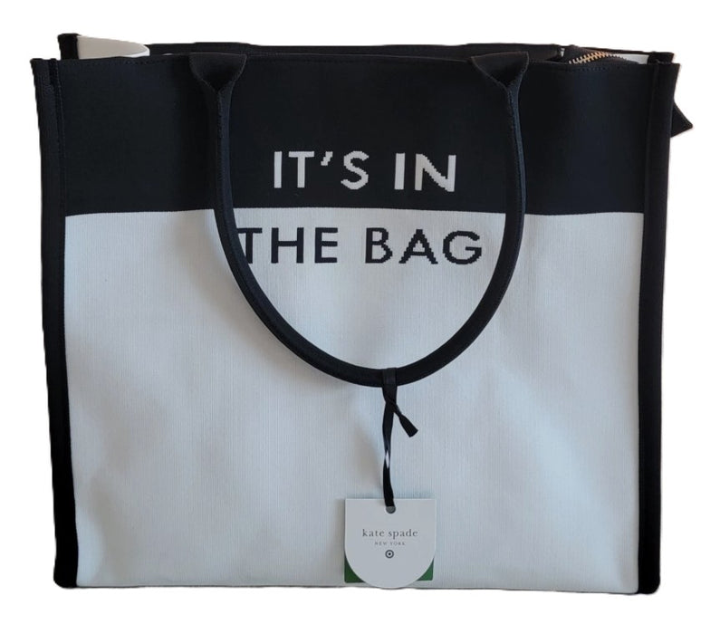 Colorblock Knit Tote Bag - kate spade new york x Target White/Black