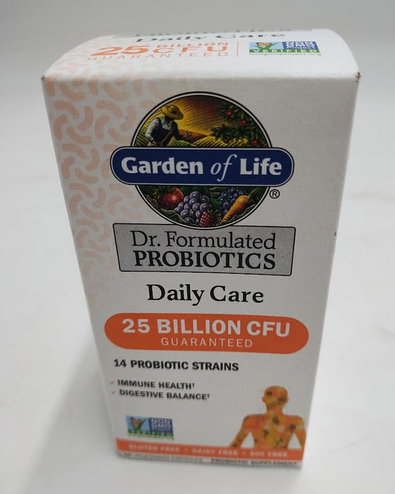 Garden of Life Probiotic Daily Care Capsules - 30ct EXP 08/2026