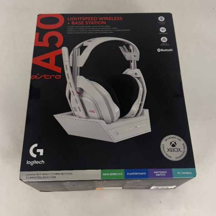 Logitech G Astro A50 LIGHTSPEED Wireless Gaming Headset PS5 - White