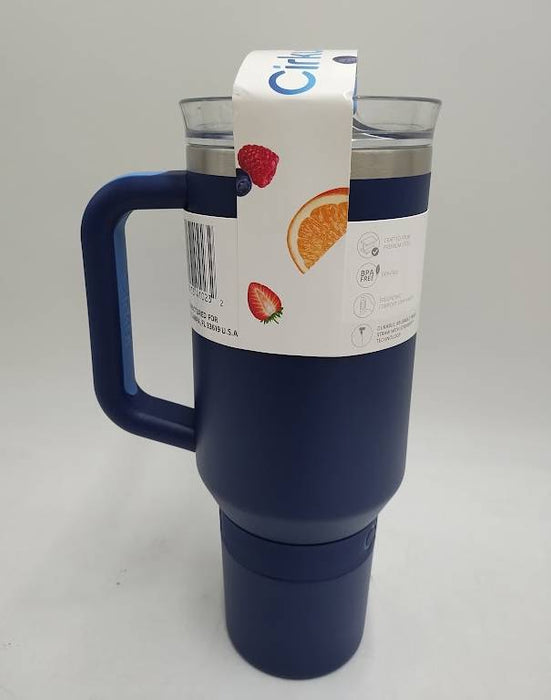 Cirkul 40Oz. Midnight Blue Stainless Steel Tumbler With Handle SEE DETAILS
