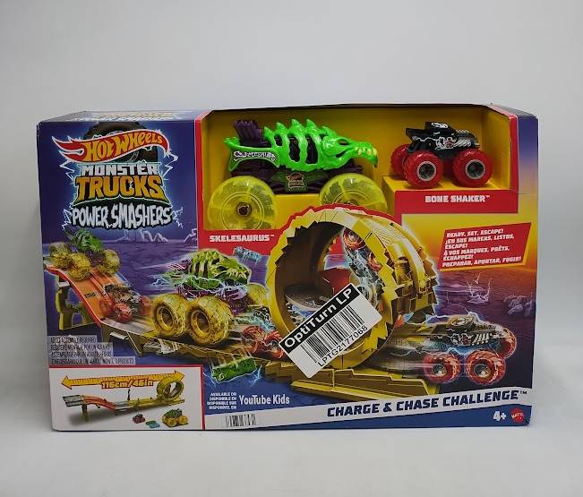 Hot Wheels Monster Trucks Power Smashers Charge & Chase Track SEE DETAILS