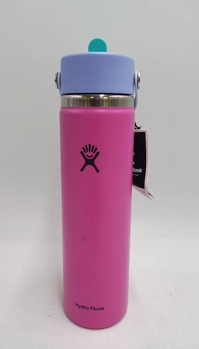 Hydro Flask 24oz Wide Mouth Flex Straw Water Bottle Holiday Punch SEE DETAILS