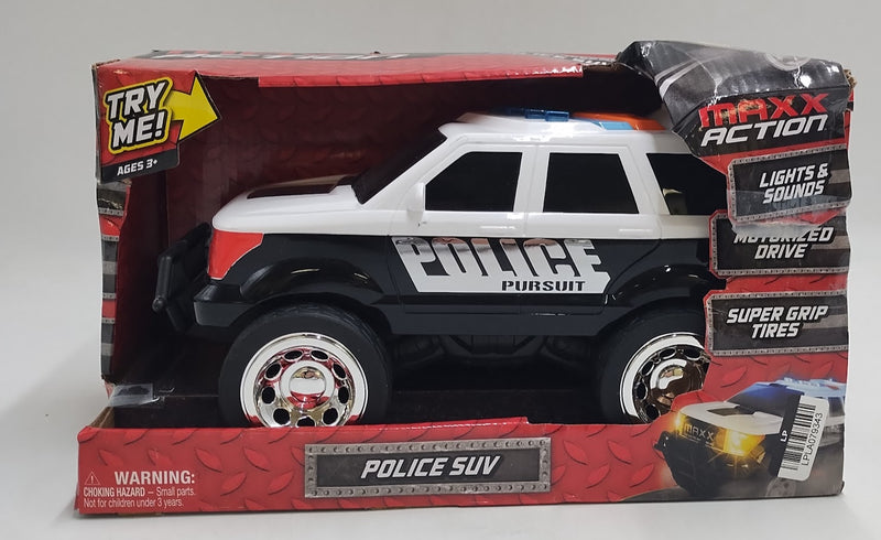 Maxx Action Large Police SUV Lights & Sounds Motorized Vehicle.SEE DETAILS.