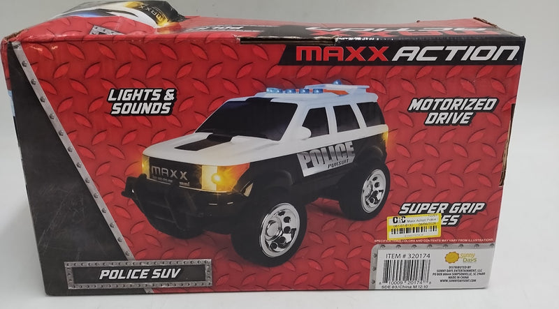 Maxx Action Large Police SUV Lights & Sounds Motorized Vehicle.SEE DETAILS.