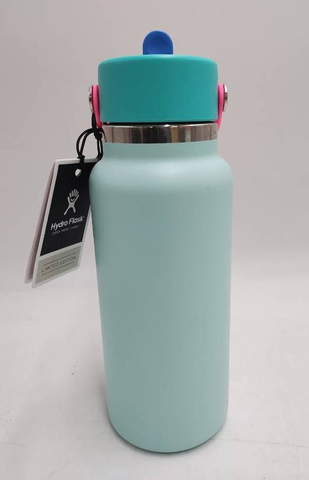 Hydro Flask 32oz Wide Mouth Flex Straw Water Bottle Polar SEE DETAILS
