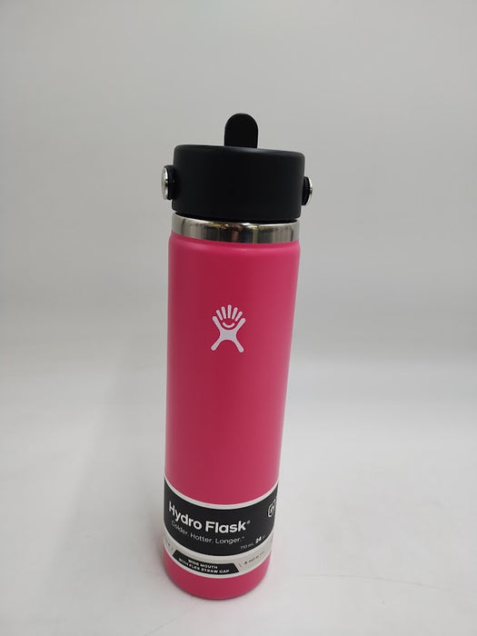 Hydro Flask 24oz Wide Mouth Flex Straw Water Bottle Zinnia READ DESCRIPTION